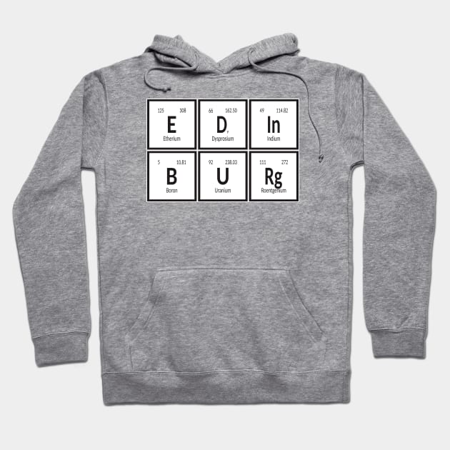 Edinburg City | Periodic Table of Elements Hoodie by Maozva-DSGN